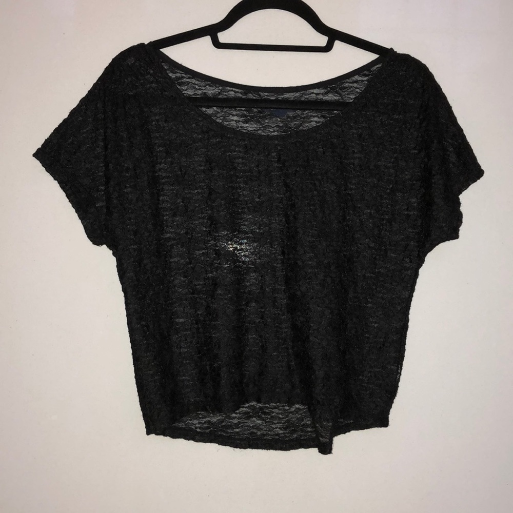 Black lace top